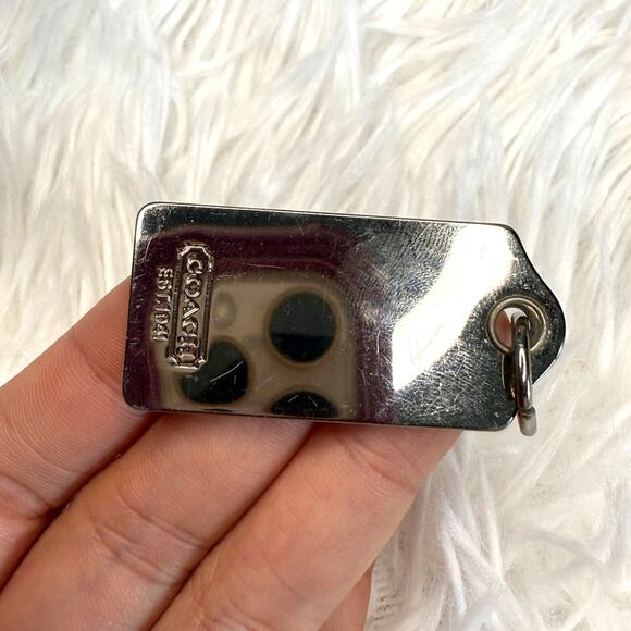 1.5” COACH  Fob Bag Charm Hang tag Hangtag - Picture 2 of 2